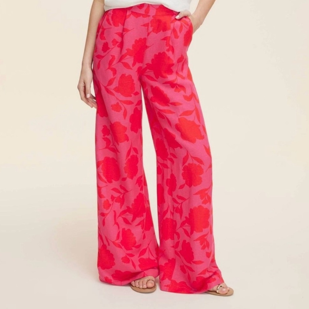 Kate Spade Pink Wide-Leg Pull on Pants